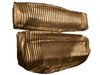 Front and Rear Bench Seat Upholstery Fits Select 1973-1986 Ford Truck Ext./Super Cab Truck [Saddle Sierra Grain Vinyl] - image 3