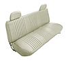 Bench Seat Upholstery for 1992-1996 Ford F-150/F-250/F-350 Standard Cab Truck [w/Head Rest Covers, Off White Madrid Vinyl] - image 1