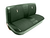 Bench Seat Upholstery for 1967-1972 Ford F-100/F-250/F-350 Standard Cab Truck [Dark Green Oxen Grain, Green Madrid] - image 1