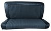 Front and Rear Bench Seat Upholstery for 1978-1979 Ford Bronco [Madrid Vinyl, Medium Blue] - image 3