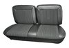 Front and Rear Bench Seat Upholstery for 1978-1979 Ford Bronco [Charcoal Oxen Vinyl/Charcoal Madrid Vinyl] - image 2