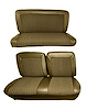Front and Rear Bench Seat Upholstery for 1978-1979 Ford Bronco [Sandalwood Madrid Vinyl/Sand Beige Montana Vinyl] - image 1