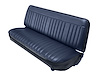 Bench Seat Upholstery Fits Select 1980-1986 Ford F-Series Standard Cab Truck [Dark Blue Corinthian Vinyl, Royal Cloth Insert] - image 1