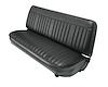 Bench Seat Upholstery Fits Select 1980-1986 Ford F-Series Standard Cab Truck [Charcoal Corinthian Vinyl, Graphite Cloth Insert]