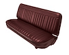 Bench Seat Upholstery Fits Select 1980-1986 Ford F-Series Standard Cab Truck [Maroon Madrid Vinyl, Burgundy Blue Encore Velour] - image 1
