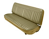 Bench Seat Upholstery Fits Select 1980-1986 Ford F-Series Std. Cab Truck [Light Buckskin Oxen Vinyl, Sandstone Encore Velour] - image 1