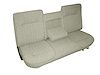 Bench Seat Upholstery for 1987-1991 Ford F-150/F-250/F-350 Standard Cab Truck [w/Center Arm Rest, Off White Corinthian] - image 1