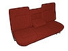 Bench Seat Upholstery for 1987-1991 Ford F-150/F-250/F-350 Standard Cab Truck [w/Center Arm Rest, Red Corinthian] - image 1