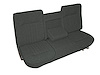 Bench Seat Upholstery for 1987-1991 Ford F-150/F-250/F-350 Standard Cab Truck [w/Center Arm Rest, Charcoal Corinthian] - image 1