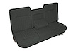 Bench Seat Upholstery for 1987-1991 Ford F-150/F-250/F-350 Standard Cab Truck [w/Center Arm Rest, Charcoal/Graphite] - image 1