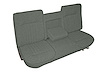 Bench Seat Upholstery for 1987-1991 Ford F-150/F-250/F-350 Standard Cab Truck [w/Center Arm Rest, Light Charcoal/Pewter] - image 1