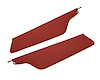 Sun Visors for 1967-1969 Ford F-100, F-250, F-350 Truck [Crater Grain Vinyl, Red] - image 1