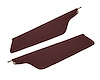 Sun Visors for 1967-1969 Ford F-100, F-250, F-350 Truck [Crater Grain Vinyl, Burgundy] - image 1