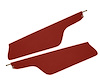 Sun Visors for 1970-1972 Ford F-100, F-250, F-350 Truck [Crater Grain Vinyl, Red] - image 1