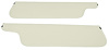 Sun Visors for 1973-1979 Ford F-100, F-250, F-350 Truck, 1978-1979 Ford Bronco [Corinthian Grain Vinyl, Off White] - image 1