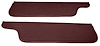 Sun Visors for 1973-1979 Ford F-100, F-250, F-350 Truck, 1978-1979 Ford Bronco [Corinthian Grain Vinyl, Maroon] - image 1