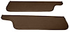 Sun Visors for 1973-1979 Ford F-100, F-250, F-350 Truck, 1978-1979 Ford Bronco [Corinthian Grain Vinyl, Ginger/Dark Saddle] - image 1