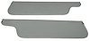 Sun Visors for 1973-1979 Ford F-100, F-250, F-350 Truck, 1978-1979 Ford Bronco [Corinthian Grain Vinyl, Gray] - image 1