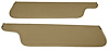 Sun Visors for 1973-1979 Ford F-100, F-250, F-350 Truck, 1978-1979 Ford Bronco [Corinthian Grain Vinyl, Palomino] - image 1