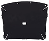 ABS Plastic Headliner for 1987-1996 Ford F-150, F-250 Standard Cab Truck [Foambacked Cloth, Black] - image 1