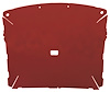 ABS Plastic Headliner for 1987-1996 Ford F-150, F-250 Standard Cab Truck [Foambacked Cloth, Red] - image 1