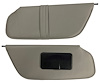 Sun Visors for 1997-1999 Ford F-150, F-250 Standard Cab Truck [Foambacked Cloth, Ox Gray] - image 1