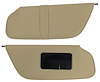 Sun Visors for 1997-1999 Ford F-150, F-250 Standard Cab Truck [Foambacked Cloth, Natural Beige] - image 1