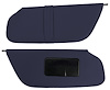 Sun Visors for 1997-1999 Ford F-150, F-250 Standard Cab Truck [Foambacked Cloth, Dark Blue] - image 1