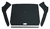 ABS Plastic Headliner for 1957-1960 Ford F-100, F-250, F-350 Standard Cab Truck [Corinthian Grain Vinyl, Black] - image 1