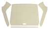 ABS Plastic Headliner for 1957-1960 Ford F-100, F-250, F-350 Standard Cab Truck [Corinthian Grain Vinyl, Off White] - image 1