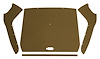 ABS Plastic Headliner for 1957-1960 Ford F-100, F-250, F-350 Standard Cab Truck [Corinthian Grain Vinyl, Ginger/Dark Saddle] - image 1