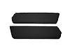 Sun Visors for 1957-1960 Ford F-100, F-250, F-350 Standard Cab Truck [Corinthian Grain Vinyl, Black] - image 1