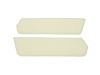 Sun Visors for 1957-1960 Ford F-100, F-250, F-350 Standard Cab Truck [Corinthian Grain Vinyl, Off White] - image 1