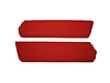Sun Visors for 1957-1960 Ford F-100, F-250, F-350 Standard Cab Truck [Corinthian Grain Vinyl, Red] - image 1