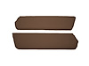 Sun Visors for 1957-1960 Ford F-100, F-250, F-350 Standard Cab Truck [Corinthian Grain Vinyl, Ginger/Dark Saddle] - image 1