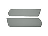 Sun Visors for 1957-1960 Ford F-100, F-250, F-350 Standard Cab Truck [Corinthian Grain Vinyl, Gray] - image 1