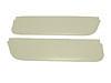 Sun Visors for 1961-1966 Ford F-100, F-250, F-350 Standard Cab Truck [Corinthian Grain Vinyl, Off White] - image 1