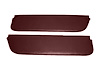 Sun Visors for 1961-1966 Ford F-100, F-250, F-350 Standard Cab Truck [Corinthian Grain Vinyl, Maroon] - image 1