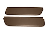 Sun Visors for 1961-1966 Ford F-100, F-250, F-350 Standard Cab Truck [Corinthian Grain Vinyl, Ginger/Dark Saddle] - image 1