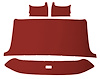 ABS Plastic Headliner for 1965-1966 Ford F-100, F-250, F-350 Standard Cab Truck [Corinthian Grain Vinyl, Red] - image 1
