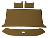 ABS Plastic Headliner for 1965-1966 Ford F-100, F-250, F-350 Standard Cab Truck [Corinthian Grain Vinyl, Ginger/Dark Saddle] - image 1