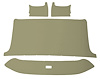 ABS Plastic Headliner for 1965-1966 Ford F-100, F-250, F-350 Standard Cab Truck [Corinthian Grain Vinyl, Sandalwood] - image 1