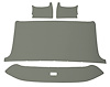 ABS Plastic Headliner for 1965-1966 Ford F-100, F-250, F-350 Standard Cab Truck [Corinthian Grain Vinyl, Gray] - image 1