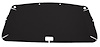 Pressboard Headliner for 1980-1983 Ford F-100, 1980-1986 Ford F-150, F-250 Standard Cab Truck [Foambacked Cloth, Black]