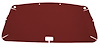 Pressboard Headliner for 1980-1983 Ford F-100, 1980-1986 Ford F-150, F-250 Standard Cab Truck [Foambacked Cloth, Red] - image 1