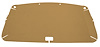 Pressboard Headliner for 1980-1983 Ford F-100, 1980-1986 Ford F-150, F-250 Standard Cab Truck [Foambacked Cloth, Saddle] - image 1