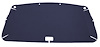 Pressboard Headliner for 1980-1983 Ford F-100, 1980-1986 Ford F-150, F-250 Standard Cab Truck [Foambacked Cloth, Navy] - image 1