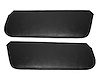 Sun Visors for 1980-1983 Ford F-100, 1980-1986 Ford F-150, F-250 Standard Cab Truck, Bronco [Corinthian Grain Vinyl, Black] - image 1