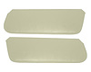 Sun Visors for 1980-1983 Ford F-100, 1980-1986 Ford F-150, F-250 Standard Cab Truck, Bronco [Corinthian Grain Vinyl, Off White] - image 1