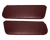 Sun Visors for 1980-1983 Ford F-100, 1980-1986 Ford F-150, F-250 Standard Cab Truck, Bronco [Madrid Grain Vinyl, Maroon] - image 1